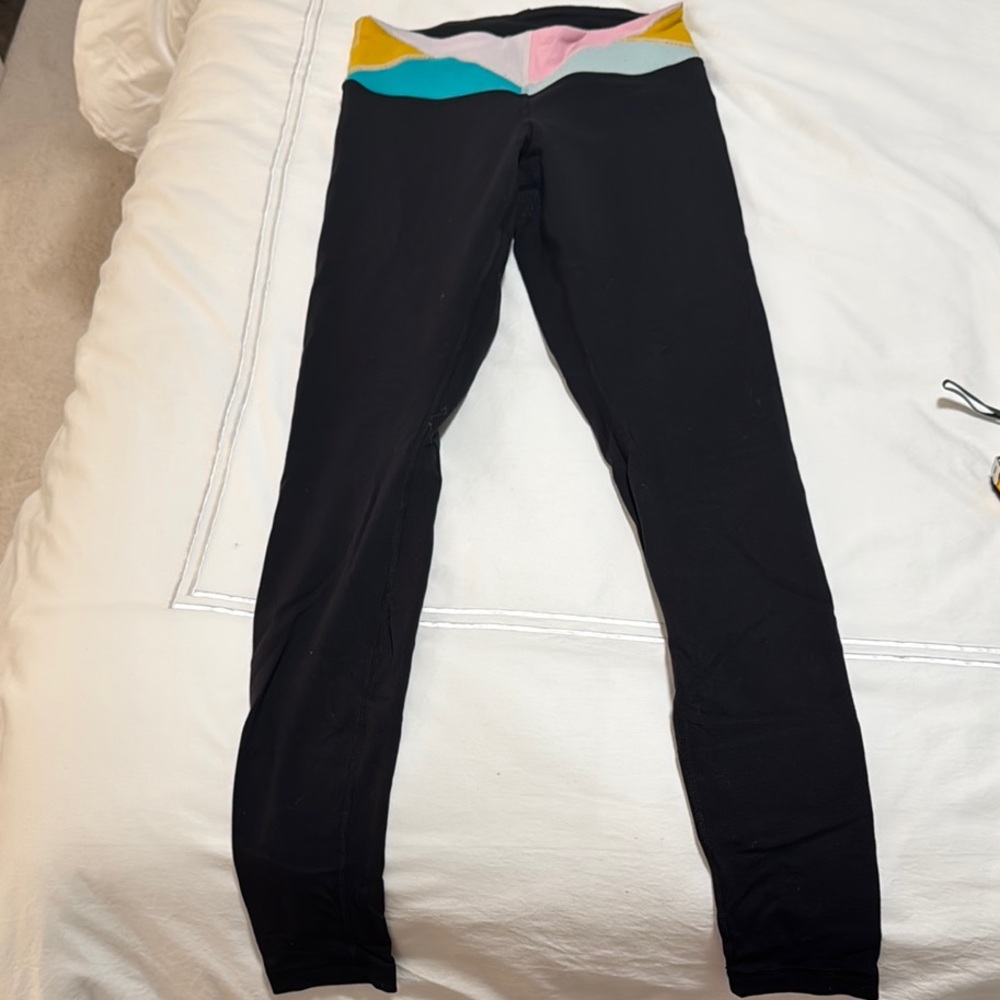 Lululemon colorful band Leggings